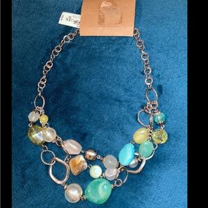 NEW NWT RUBY RD. CHUNKY LAYERED STATEMENT NECKLACE